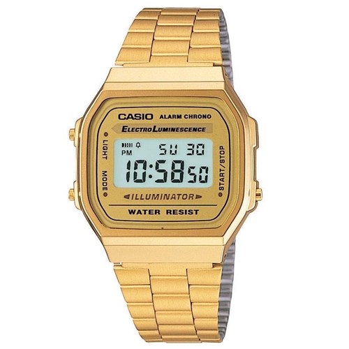 Relógio Casio Unisex Dourado Vintage Retrô