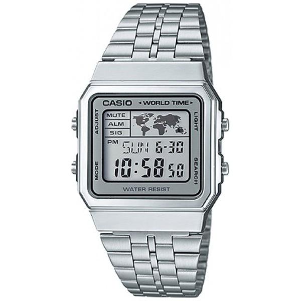 Relógio Casio Unisex Vintage World Time A500wa-7df