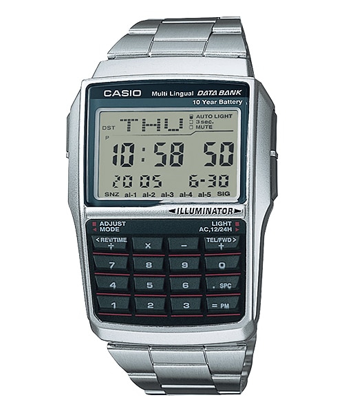 Relógio Casio Unissex Calculadora Prata Dbc-32D-1Adf