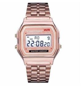 Relogio Casio Unissex Retrô Vintage Rose Pronta Entrega