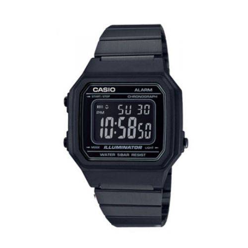 Relógio Casio Unissex Vintage B650wb 1bdf Preto Digital