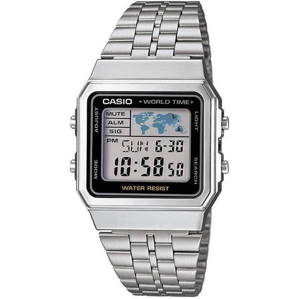 Relógio Casio Unissex Vintage World Time A500wa-1df