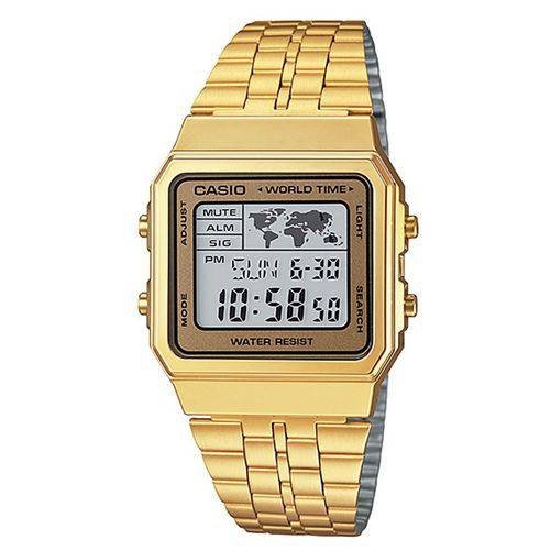 Relógio Casio Unissex Vintage World Time A500wga-9df