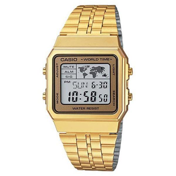 Relógio Casio Unissex Vintage World Time A500wga-9df