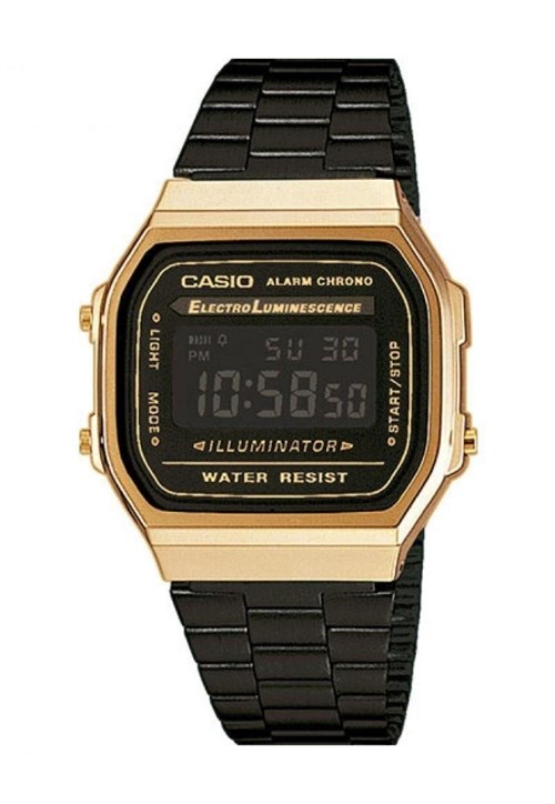 Relógio Casio Vintage A168wegb-1bdf-br Dourado e Preto