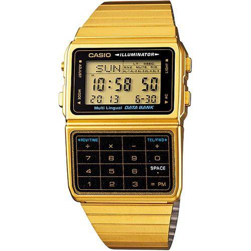 Relógio Casio Vintage Data Bank Calculator Dbc-611g-1df