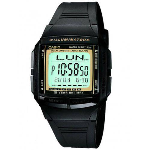 Relógio Casio Vintage Data Bank Db-36-9avdf