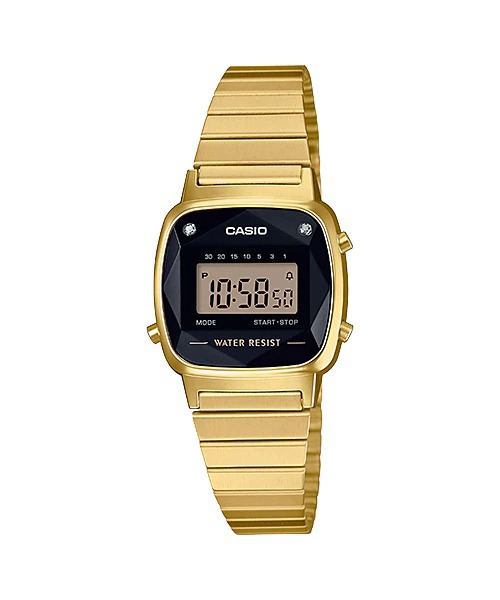 Relógio Casio Vintage Diamonds - LA670WGAD-1DF - Bruna Tessaro