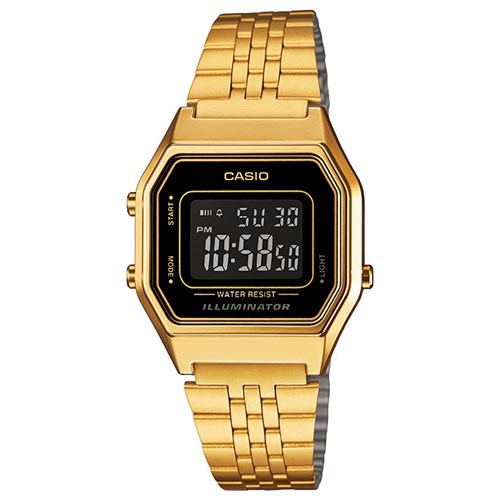 Relógio Casio Vintage Digital Dourado LA680WGA-1BDF