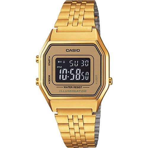 Relógio Casio Vintage Digital Dourado LA680WGA-9BDF