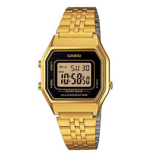 Relógio Casio Vintage Digital Dourado La680wga1df