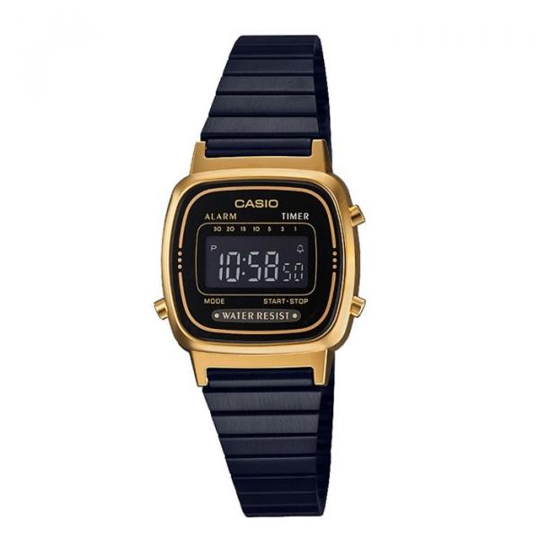 Relógio Casio Vintage Digital La670wegb-1bdf Preto/dourado