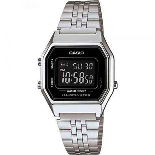 Relógio Casio Vintage Digital Prata LA680WA-1BDF