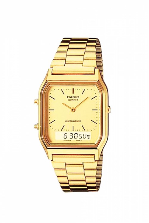 Relógio Casio Vintage Dourado Analógico - AQ230GA-9DMQ-BR