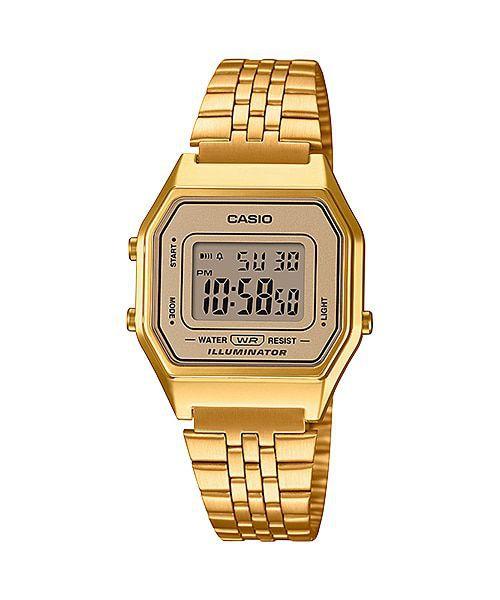 Relógio Casio Vintage Dourado La680wga-9df Original