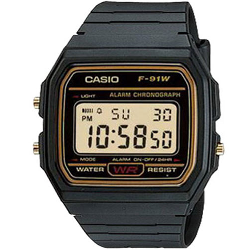 Relógio Casio Vintage F-91wg-9qdf Iluminator