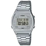 Relógio CASIO Vintage feminino glitter prata B640WDG-7DF