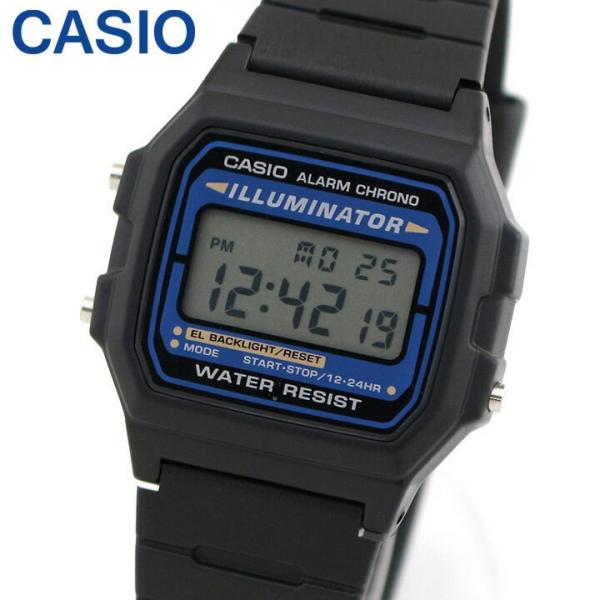 Relógio Casio Vintage Illuminator Unissex Azul F-105w-1adf