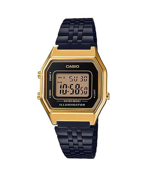 Relógio Casio Vintage La680wegb-1adf - Preto/dourado