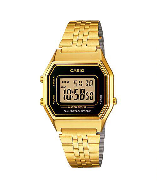 Relógio Casio Vintage La680wga-1df - Preto/dourado