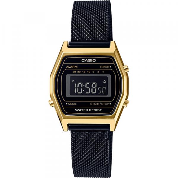 Relógio Casio Vintage La690wemb-1bdf - Preto/dourado