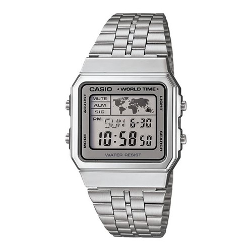 Relógio Casio Vintage Prateado A500WA-7DF-BR