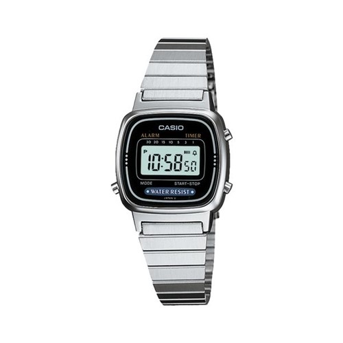 Relógio Casio Vintage Prateado LA670WA-1DF-BR