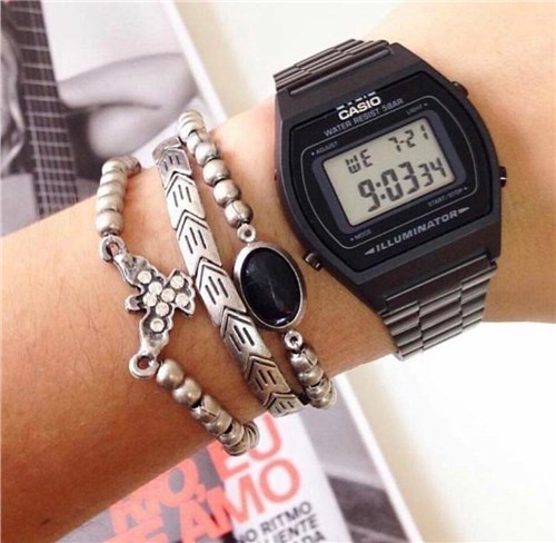 Relógio Casio Vintage Preto