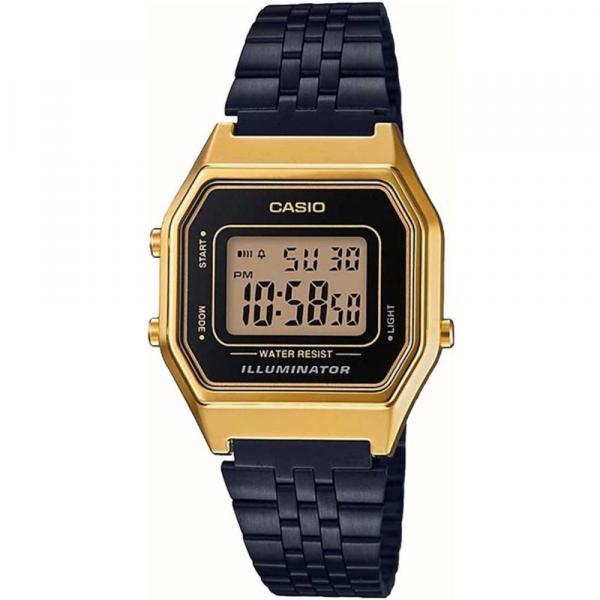 Relógio Casio Vintage Unissex Black Gold La680wegb-1adf