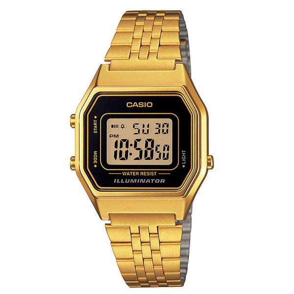 Relógio Casio Vintage Unissex Dourado LA680WGA-1DF