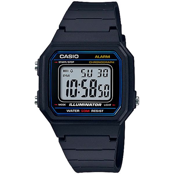 Relógio Casio W-217H-1AVDF Alarme Cronômetro