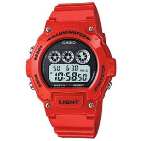 Relogio Casio W214HC Red 4