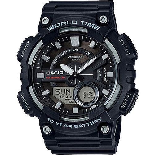 Relógio Casio World Time Masculino Aeq-110W-1AVDF
