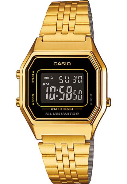 Relogio Cassio Feminino Dourado Digital Vintagem LA680WGA-1BDF