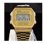 Relogio cassio retro vintagem dourado orignal