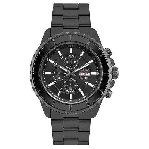 Relógio Ceramic Masculino Preto Technos Os00ac5p