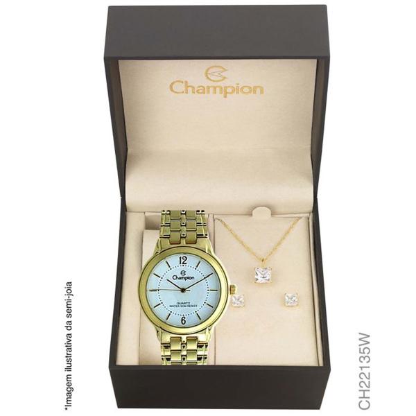 Relógio Champion Analógico CH22680M Feminino + Semijóia