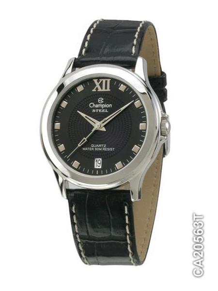 Relógio Champion CA20563T Prata Pulseira Couro