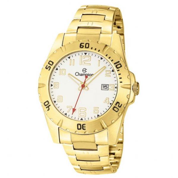 Relógio Champion CA31300H Masculino Dourado Mostrador Branco