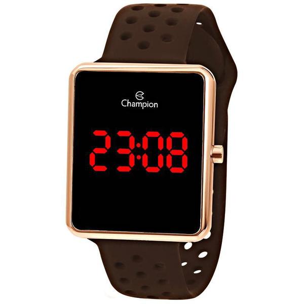 Relógio Champion Caixa Dourada Digital Led - CH40081X