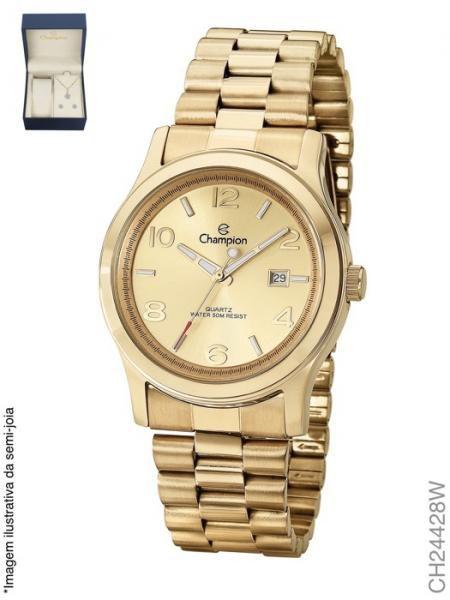 Relógio Champion CH24428W Feminino Dourado Mostrador Dourado