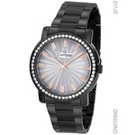 Relógio Champion CN27250D feminino preto mostrador cinza