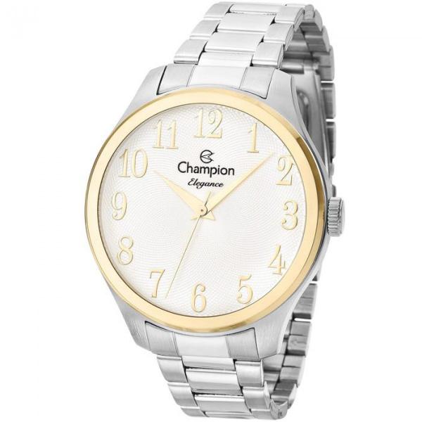 Relógio Champion CN27518B Unissex Bicolor Prateado/dourado Mostrador Branco