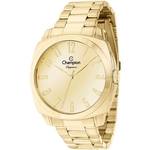 Relógio Champion CN27741G feminino dourado mostrador dourado / espelhado