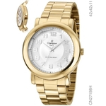 Relógio Champion Crystal CN27198H Quartz Dourado