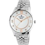 Relógio Champion Crystal Prata Feminino Cn25538q