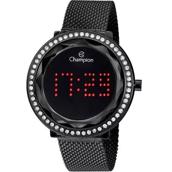 Relógio Champion Digital CH48000D Aço Negro