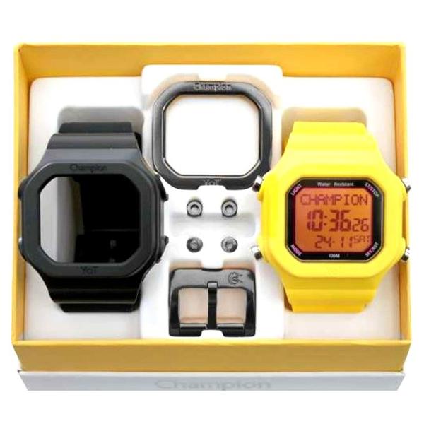 Relógio Champion Digital Yot Unissex Preto/amarelo Cp40180x