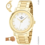 Relógio Champion Diva CH26662H Quartz Dourado