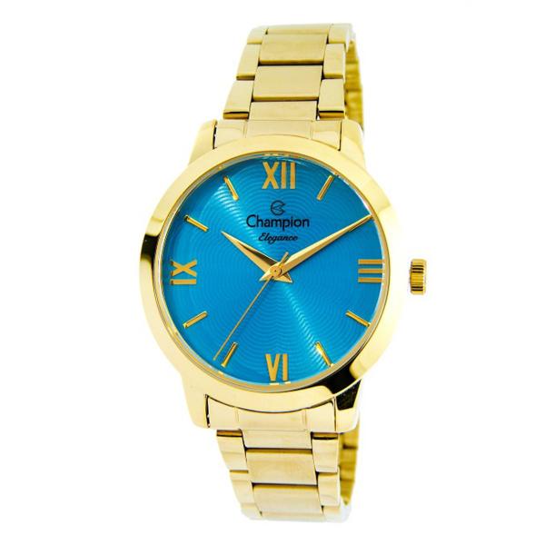 Relógio Champion Dourado Feminino Cn25403f - Jjoias